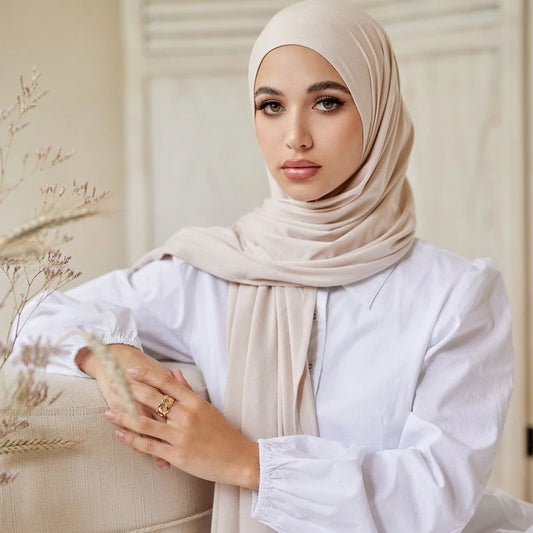 Soft Stretchy Premium Jersey Hijab - Premium Quality for Comfort and Style