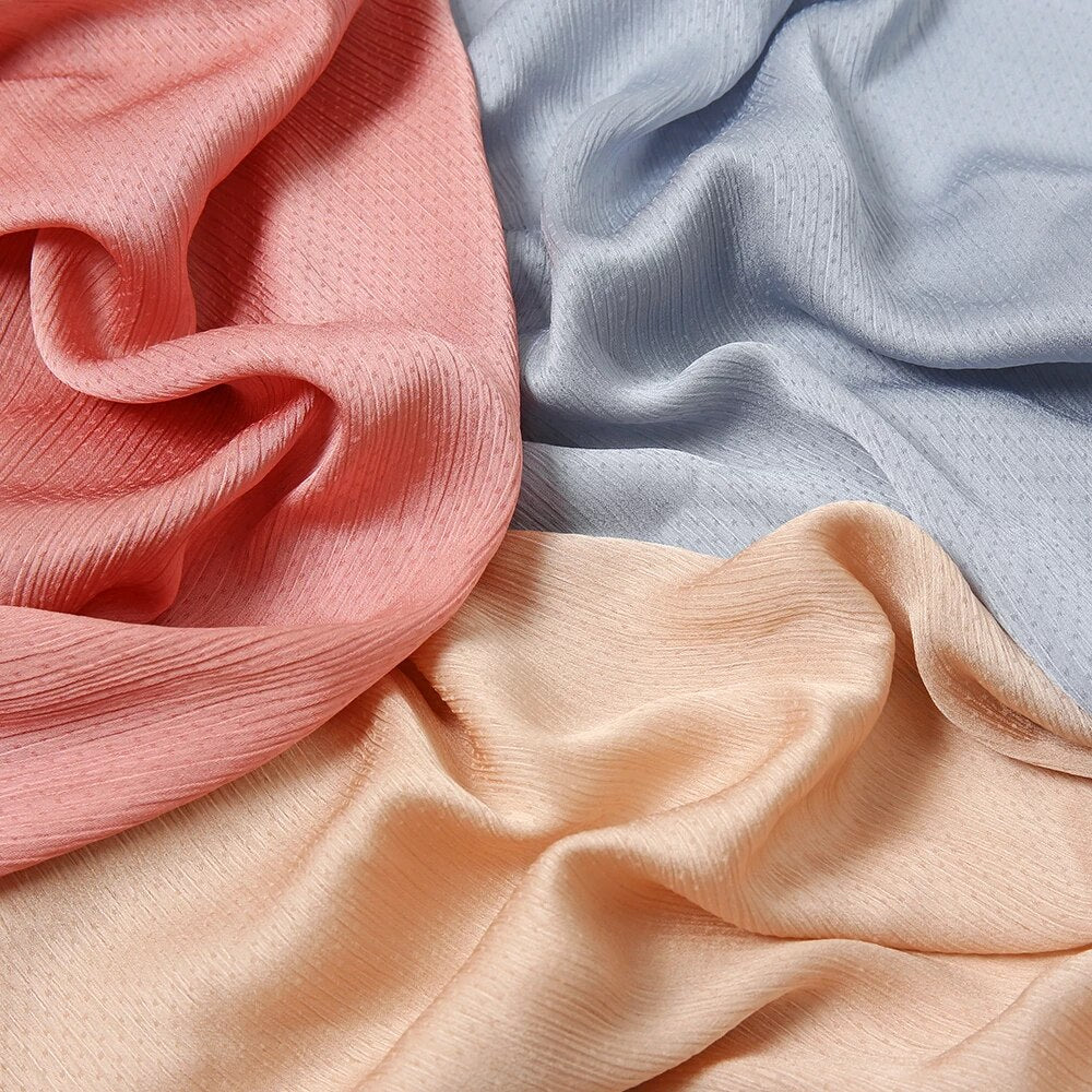 Satin Silk Dotted Hijab Scarf