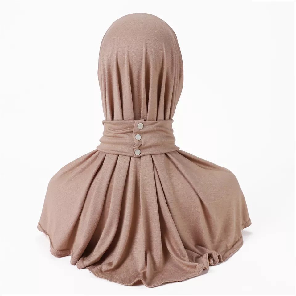 Instant Hijab Adjustable Undercap Full Neck Coverage