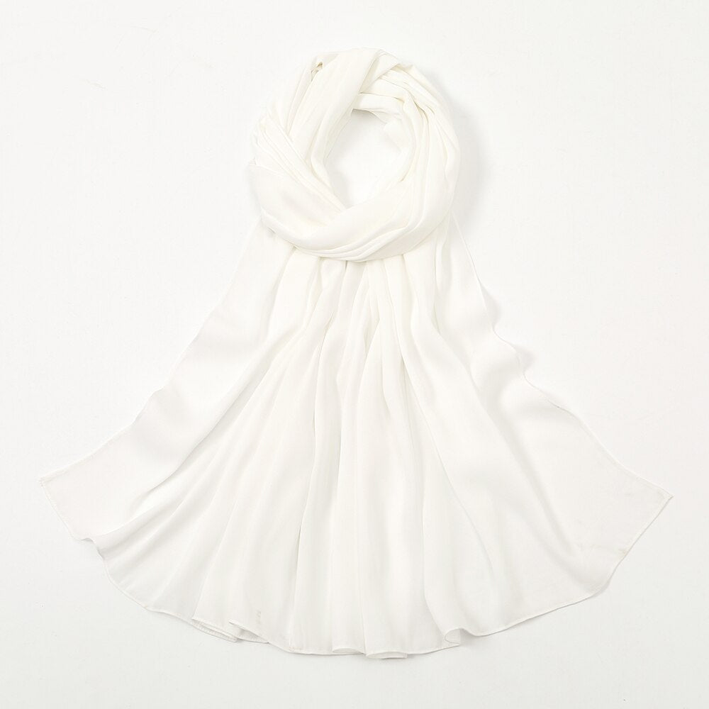 Off-White Premium Chiffon