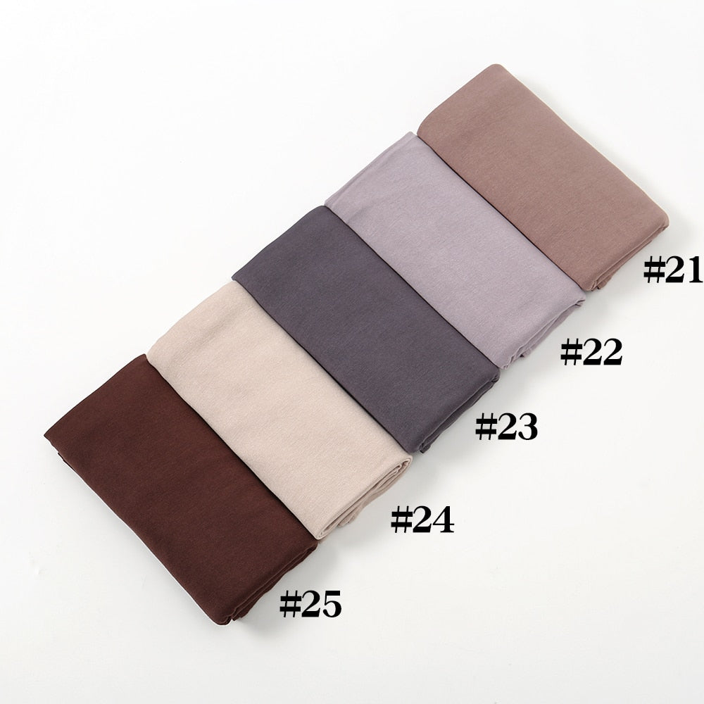 Soft Stretchy Premium Jersey Hijab - Neutrals