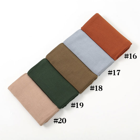 Soft Stretchy Premium Jersey Hijab - Shades of Autumn