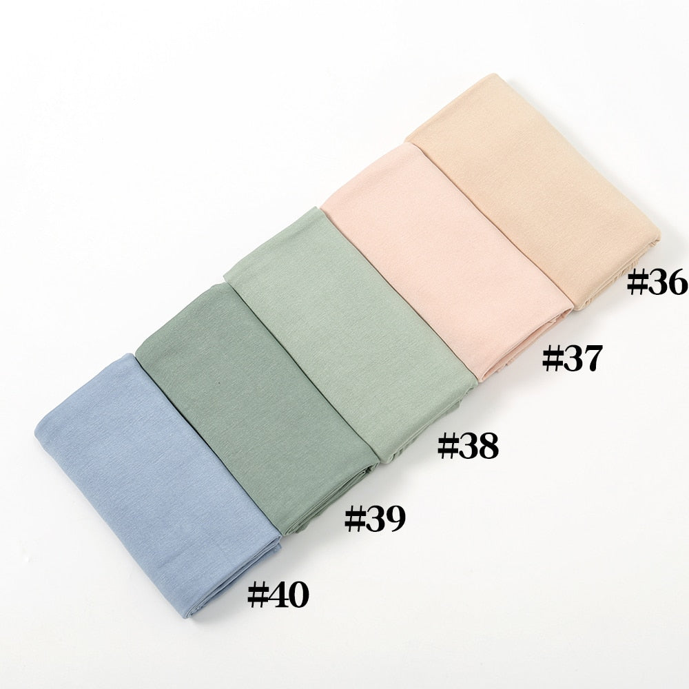 Soft Stretchy Premium Jersey Hijab - Pastels