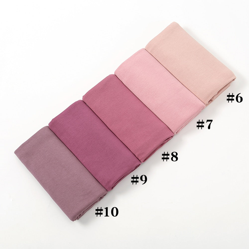 Soft Stretchy Premium Jersey Hijab - Shades of Mauve