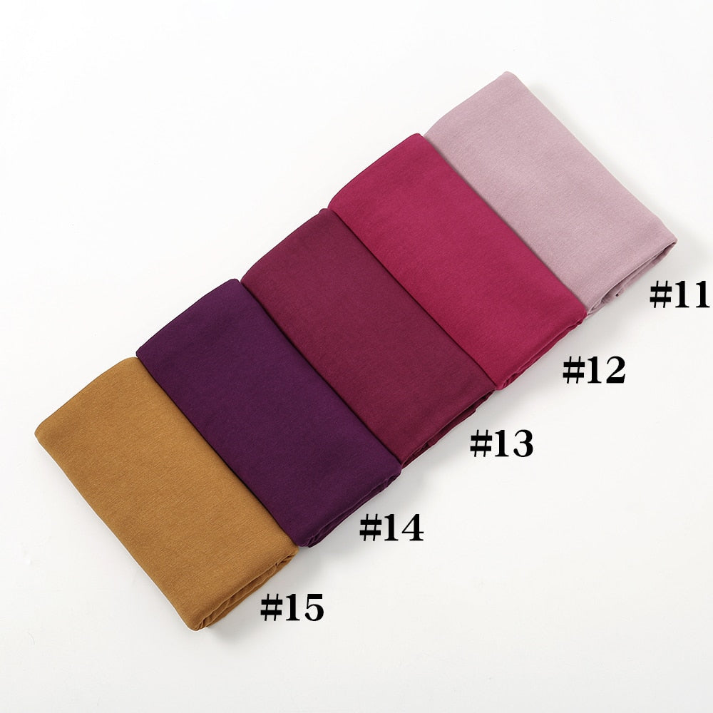 Soft Stretchy Premium Jersey Hijab - Shades of Fushia