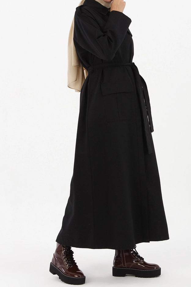 Modest Casual Abaya - Black