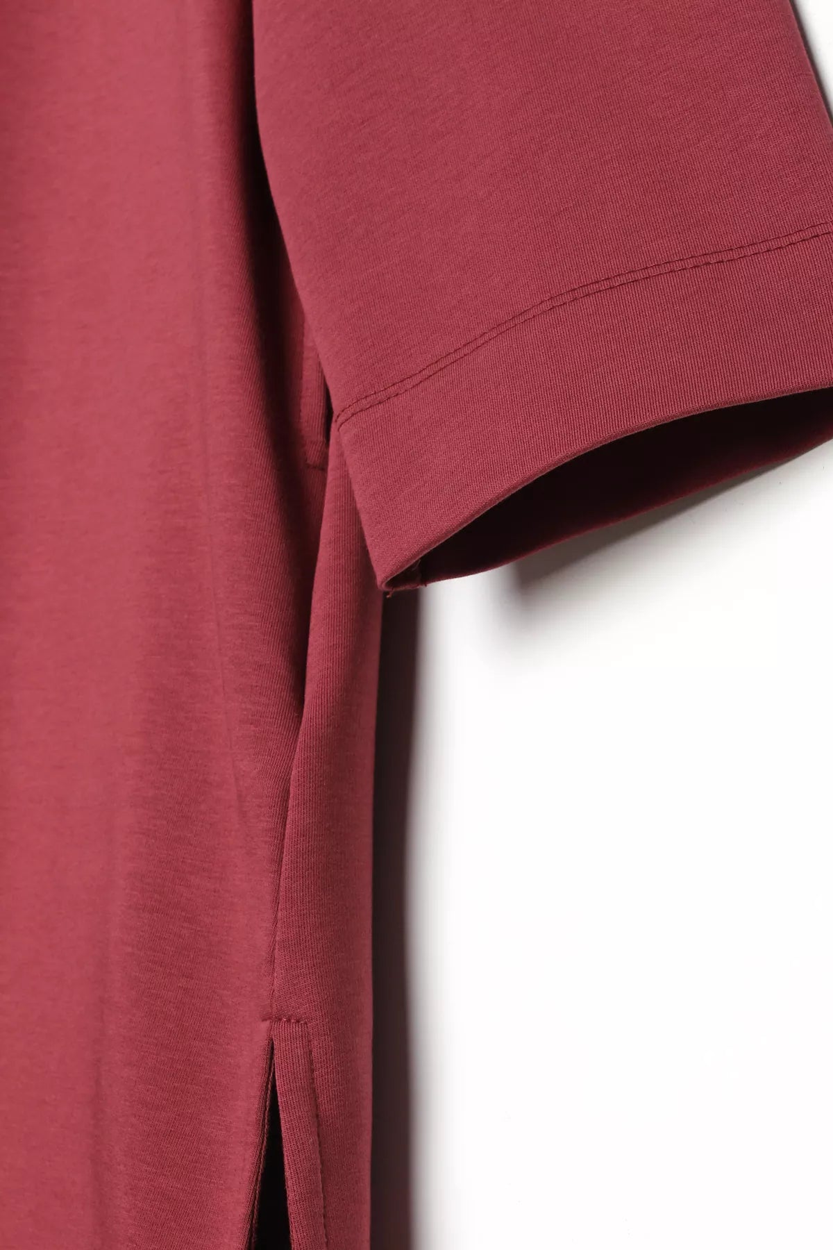 Modest Two-piece Set - Cardigan Suit - Maroon