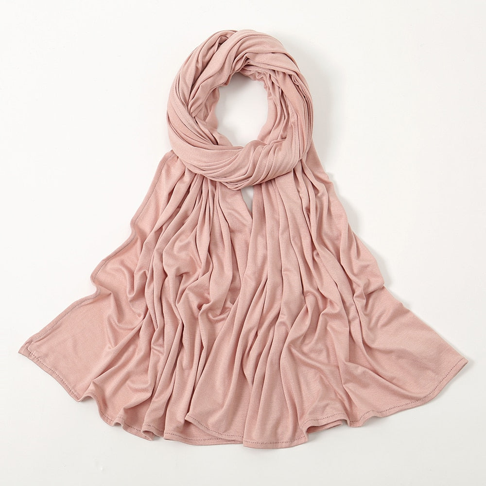 Soft Stretchy Premium Jersey Hijab - Shades of Mauve