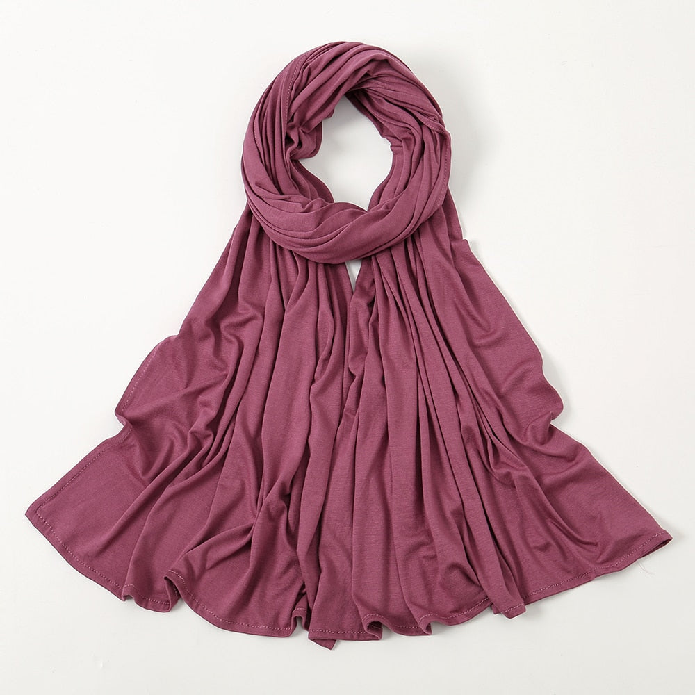 Soft Stretchy Premium Jersey Hijab - Shades of Mauve