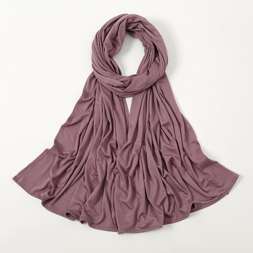 Soft Stretchy Premium Jersey Hijab - Shades of Mauve